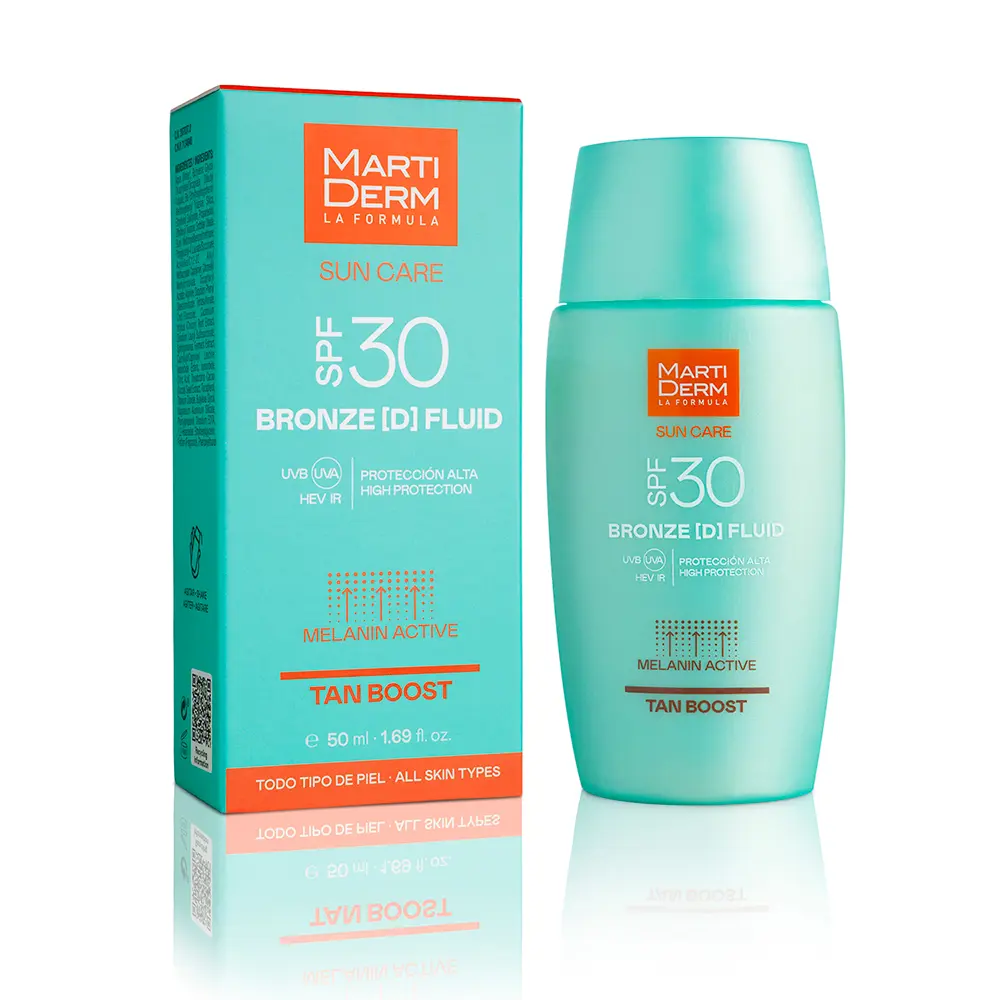 Солнцезащитный крем Sun care bronze d protector solar fluido bronceador spf30 Martiderm, 50 мл. — фото 2
