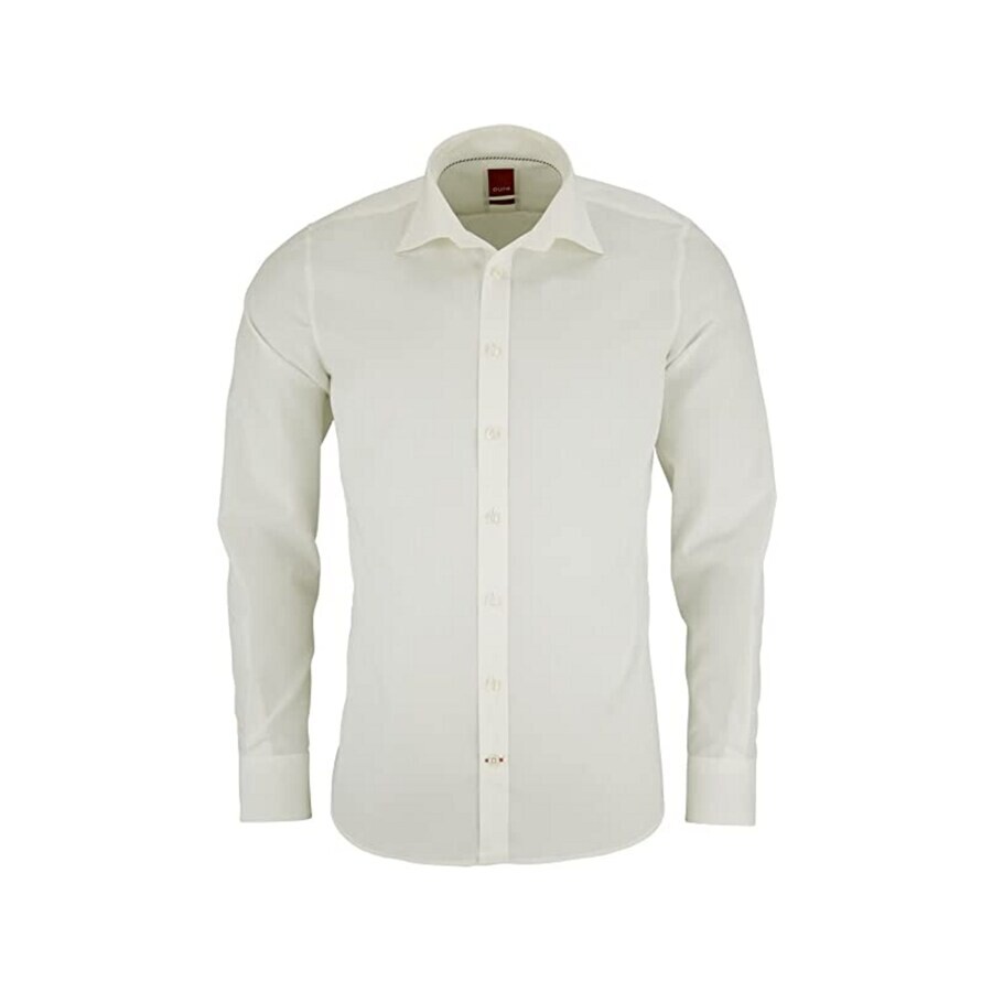 

Повседневная рубашка Hatico Slim fit Button Up Shirt, кремовый