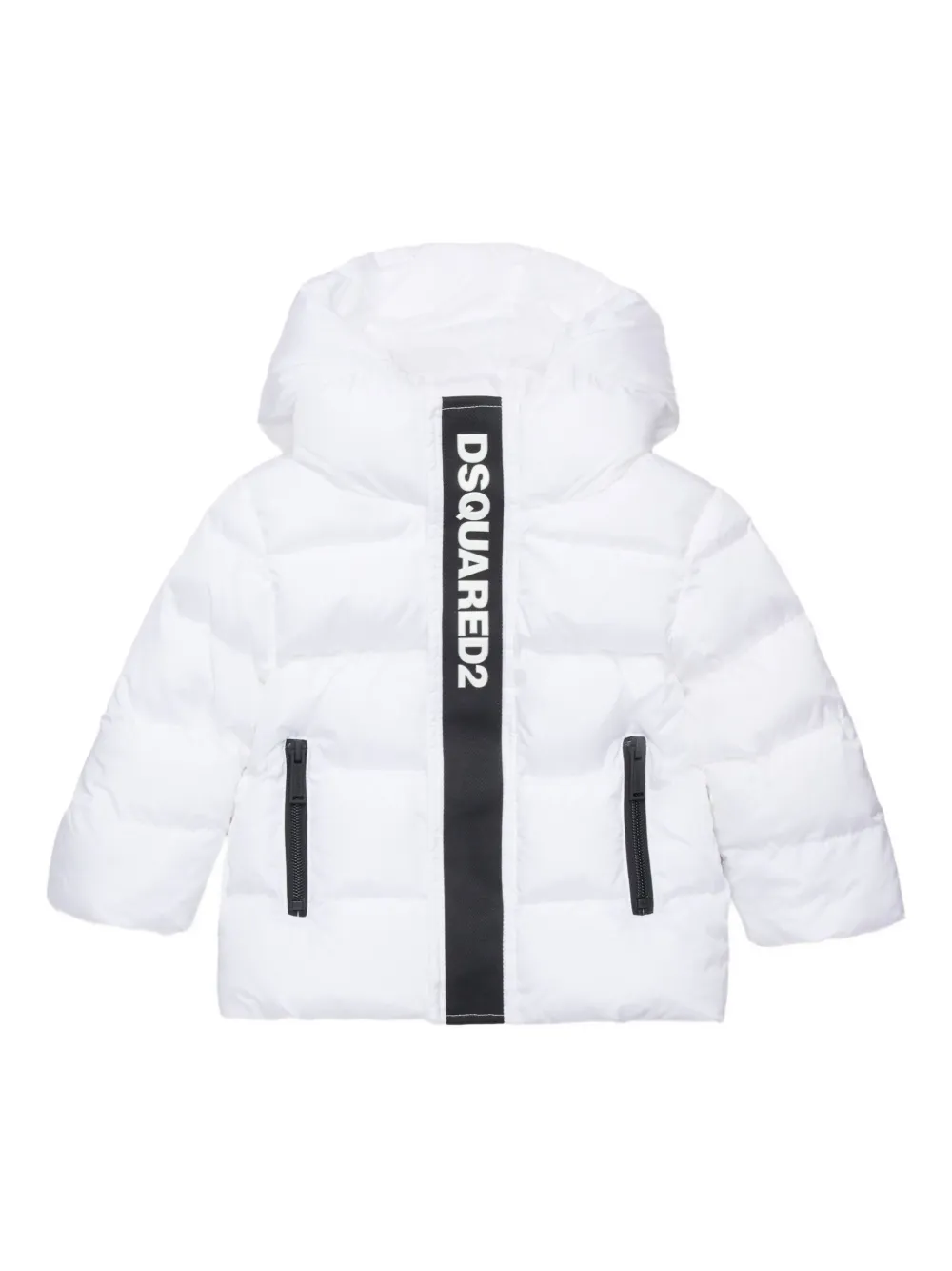 

Куртка с тисненым логотипом DSQUARED2 KIDS, белый