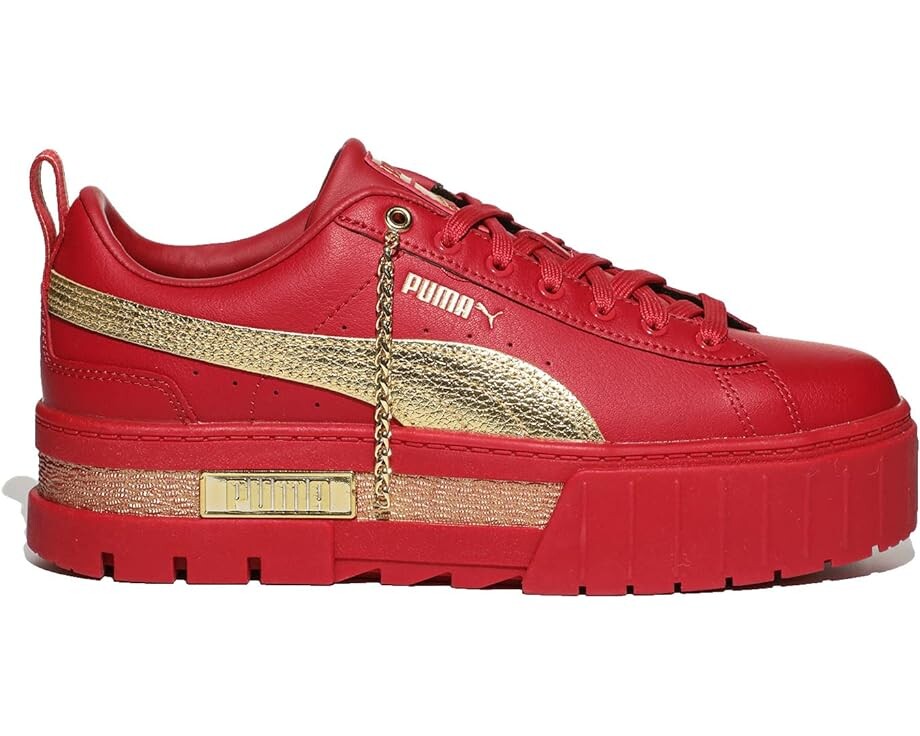 

Кроссовки PUMA Mayze I Am Determined, цвет American Beauty/Puma Team Gold