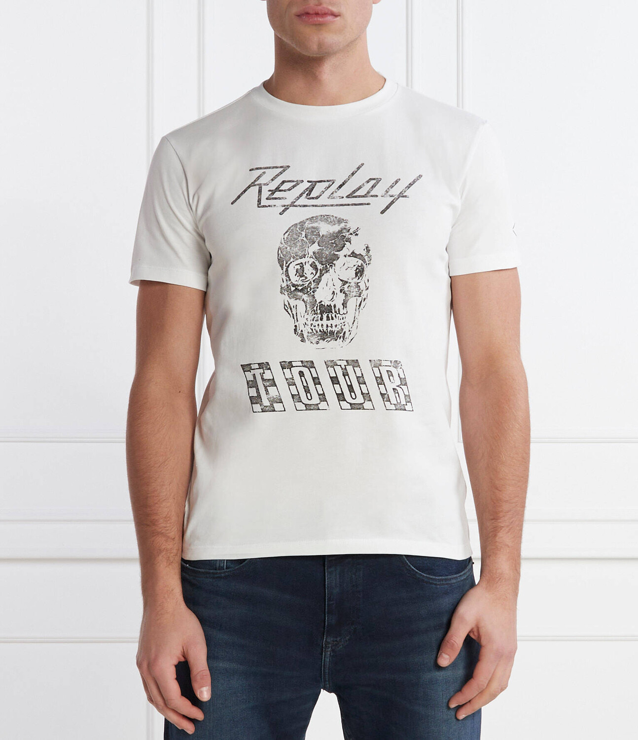 

Футболка Replay Regular Fit, белый
