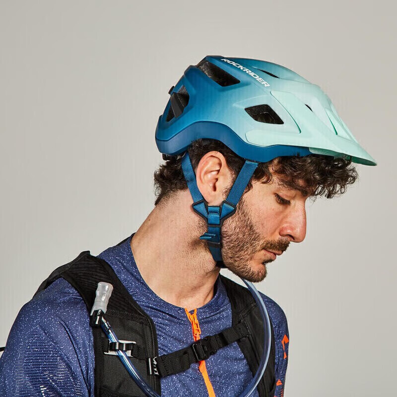 

Велосипедный шлем унисекс Decathlon RR M с градиентом, мятный