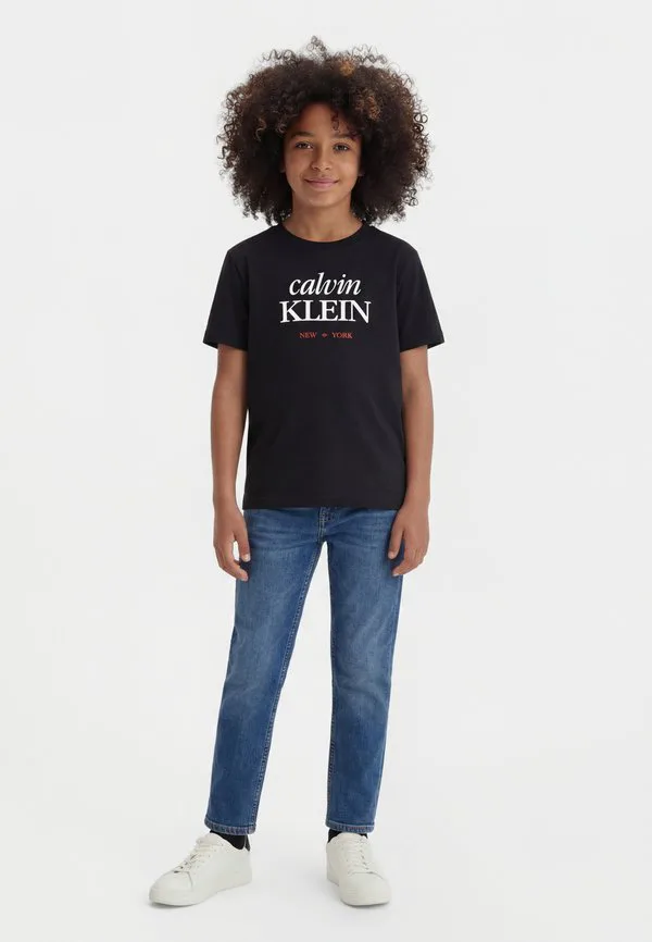 Футболка унисекс с логотипом ss Calvin Klein Jeans, Black