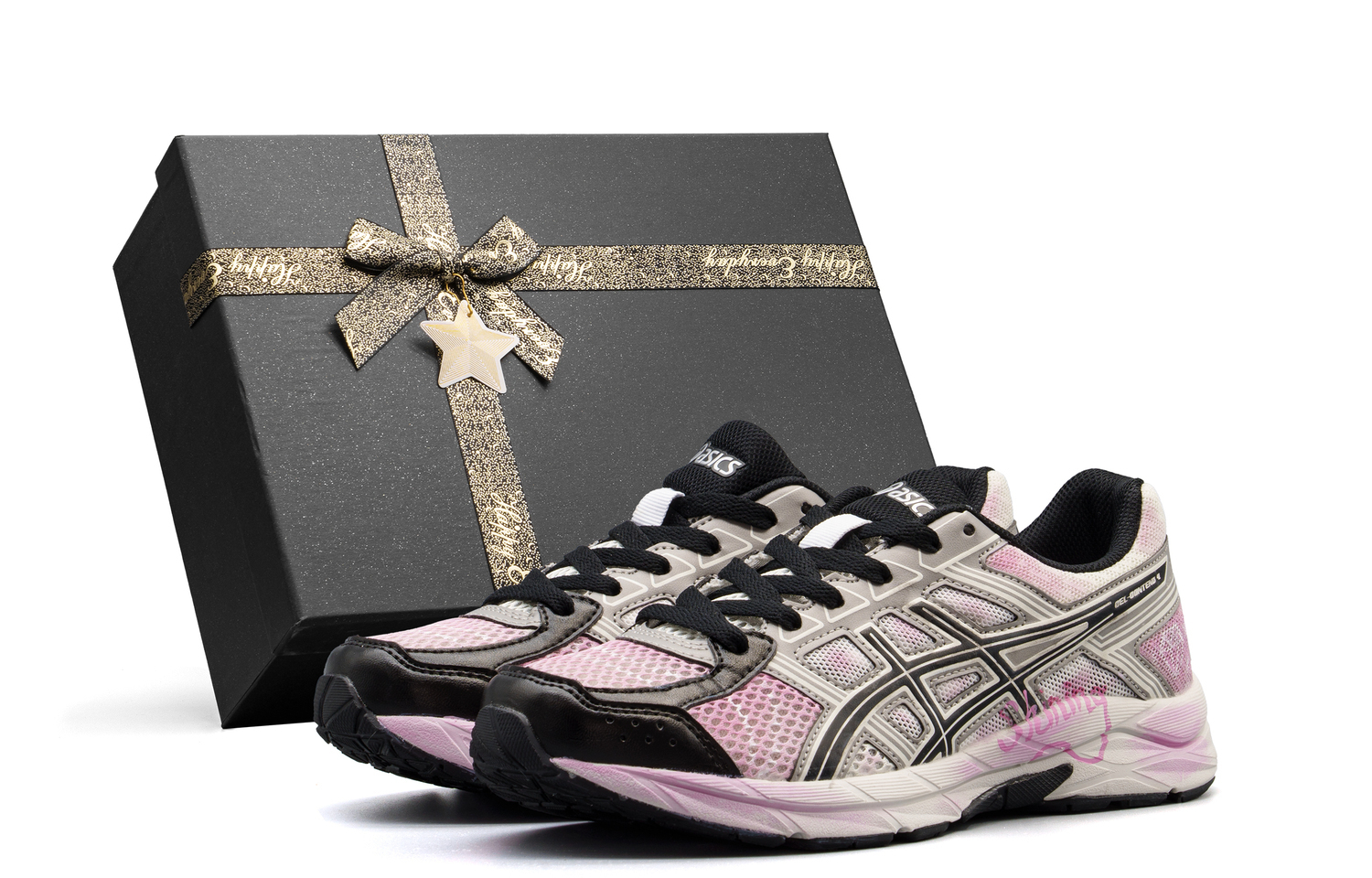 

Мужские кроссовки для бега Gel Contend 4 с амортизацией, устойчивые к истиранию, дышащие, низкие ASICS, розовый