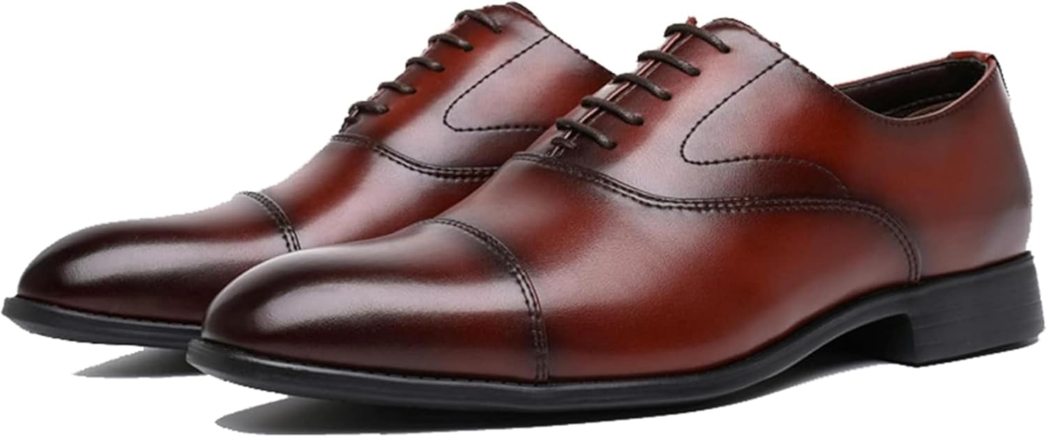 

Мужские классические остроносые туфли-оксфорды на шнуровке для вечерних и повседневных танцев Generic, коричневый