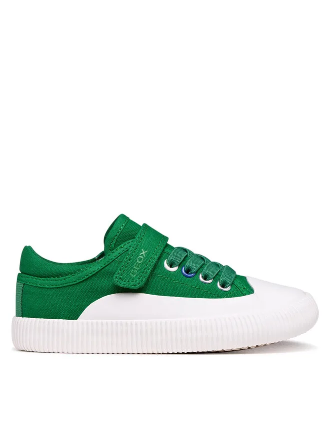 Geox Тканевые кроссовки J Tippeste Boy J65N4B 00010 C0594 S зеленые