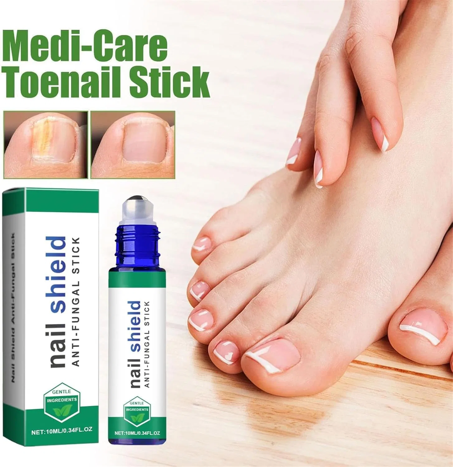 Стик-укрепитель для ногтей Monsalife Nailshield Anti Fungal Stick 10 мл Erisamo — фото 2