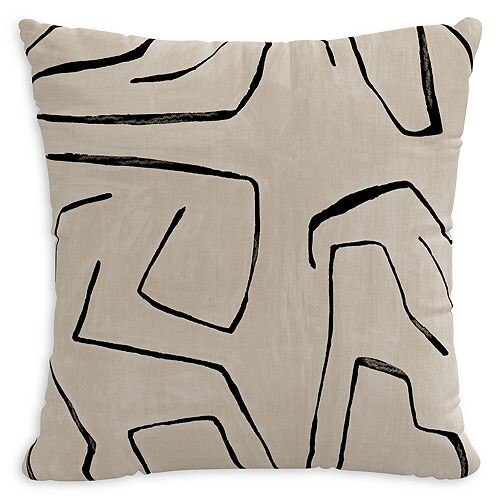 

Пуховая подушка из льняного оникса, 20 x 20 дюймов Sparrow & Wren, цвет Black