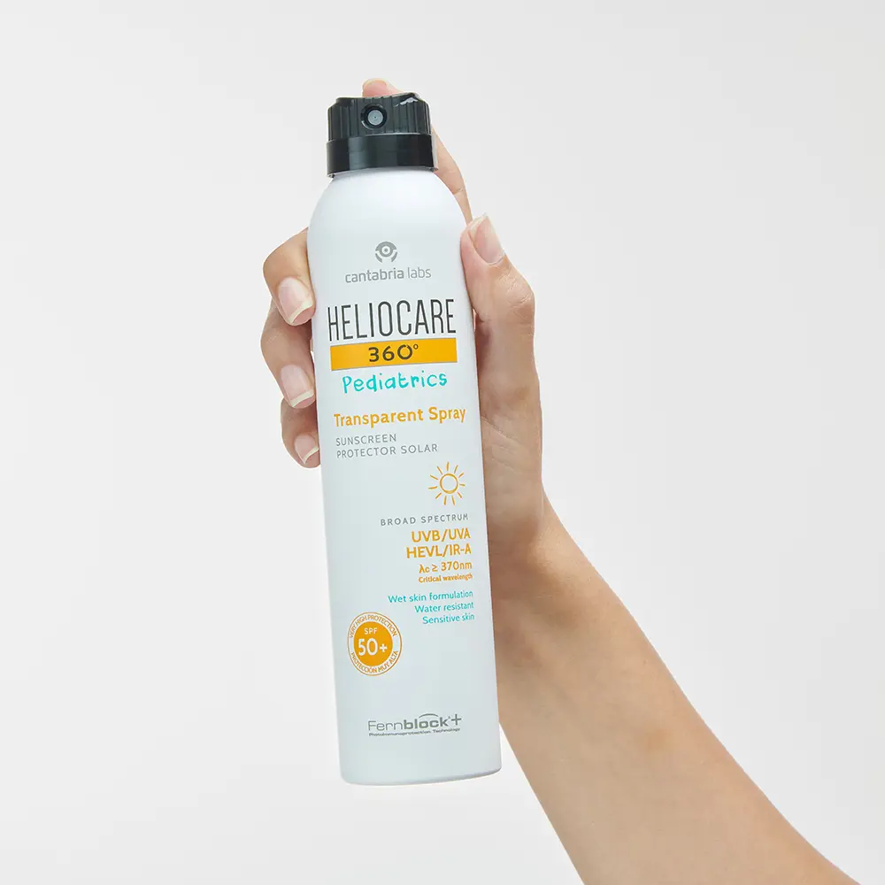 Солнцезащитный крем Heliocare 360º Pediatrics Protector Solar Spray Transparente Spf50+ Cantabria Labs, 200 мл — фото 2