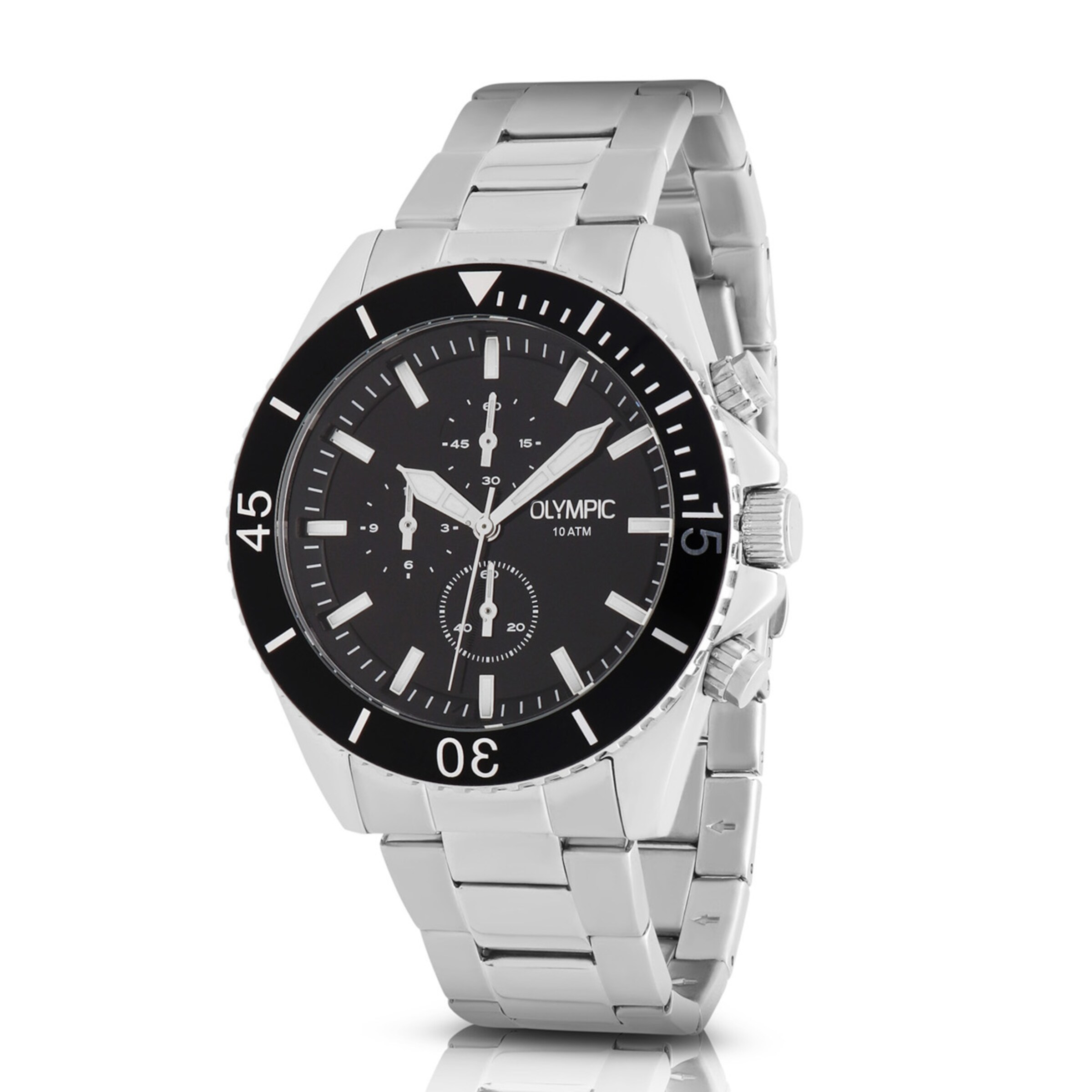 

Olympic Серебряные аналоговые часы