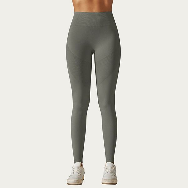 

Женские бесшовные леггинсы с высокой талией, моделирующим кроем и компрессионной поддержкой Anna-Kaci, Gray