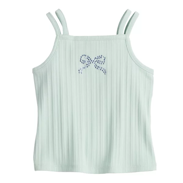 

Майка-топ с квадратным вырезом для девочек 4-12 лет Jumping Beans, цвет little bow sage