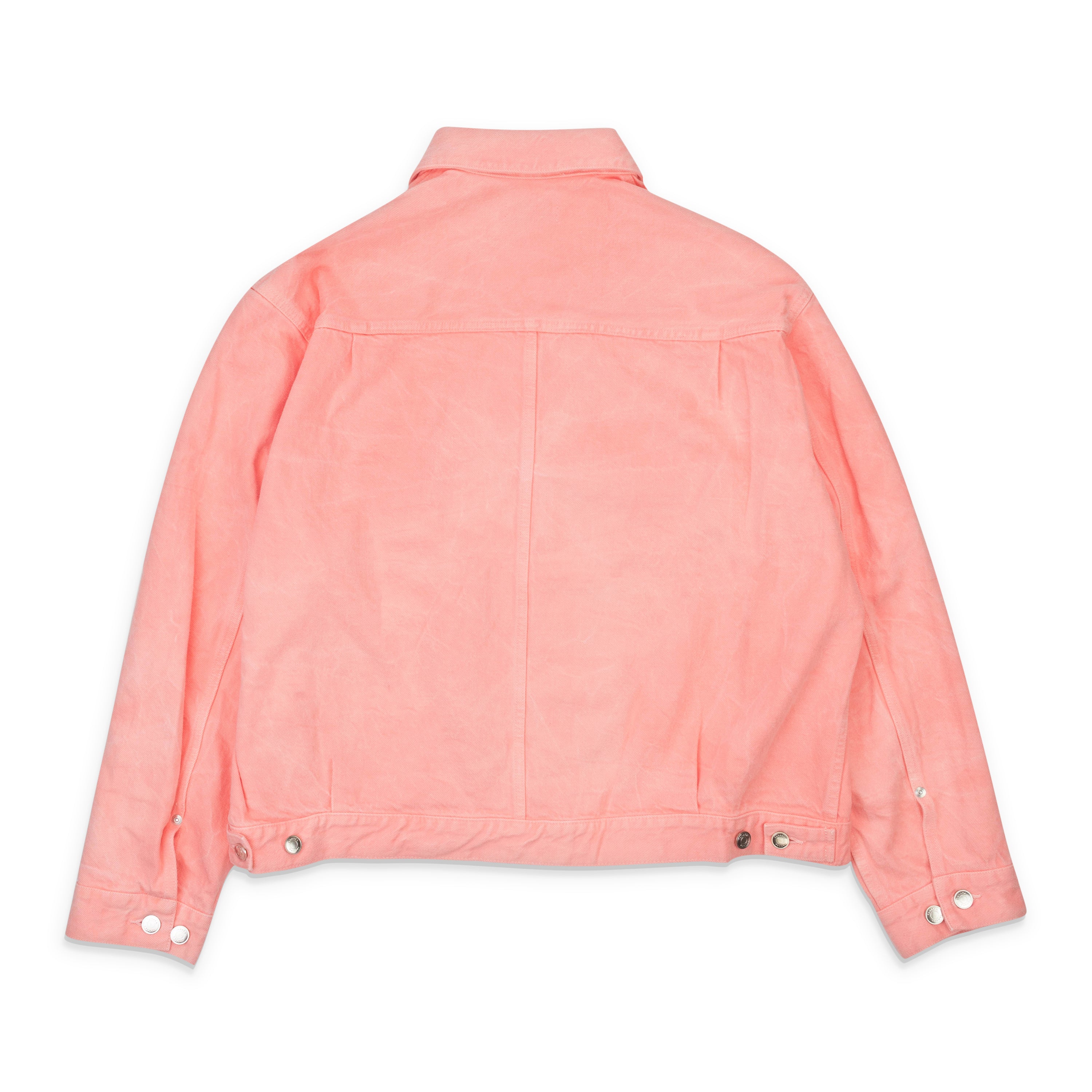

КЛАССИЧЕСКАЯ РОЗОВАЯ КУРТКА ИЗ ВЫБЕЛЕННОГО НА СОЛНЦЕ ДЕНИМА TANAKA MID WASHED