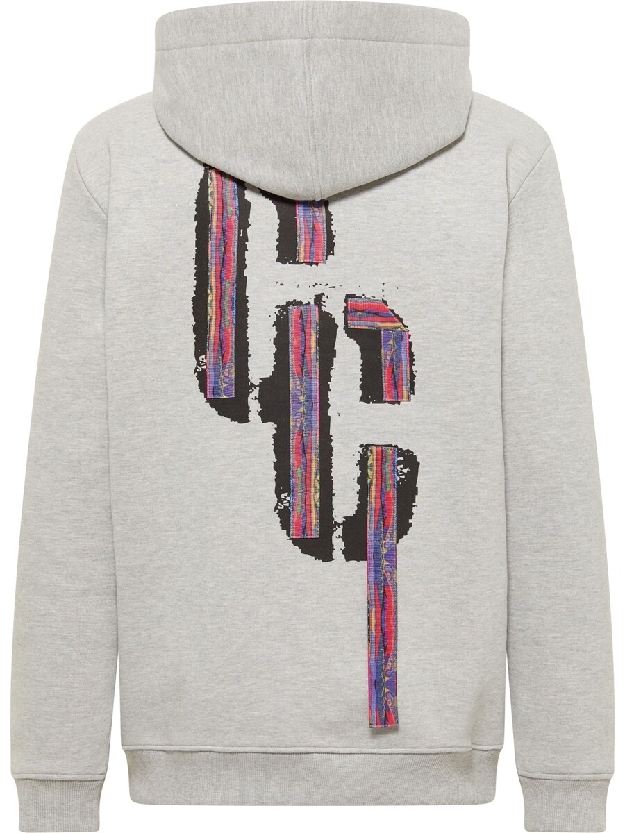 

Худи с капюшоном на молнии Carlo Colucci Fabbri, mottled grey