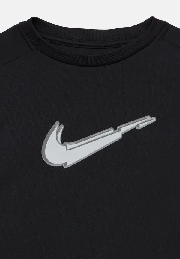 Футболка унисекс с коротким рукавом и ярким принтом. Nike Performance, Black/White — фото 3