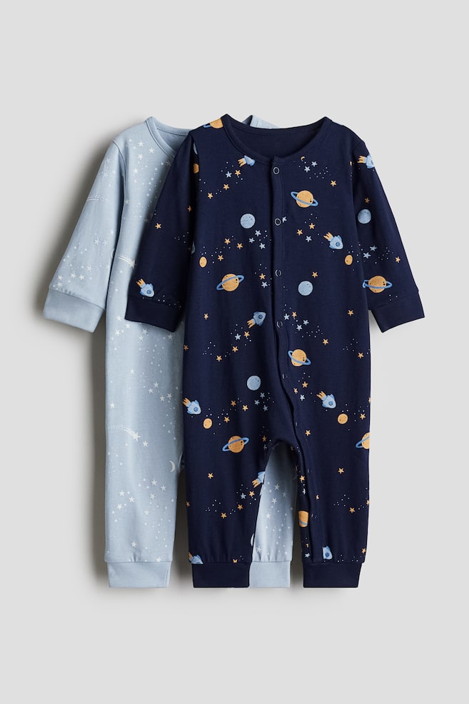 

Упаковка из 2 хлопковых пижам с рисунком H&M, мультиколор