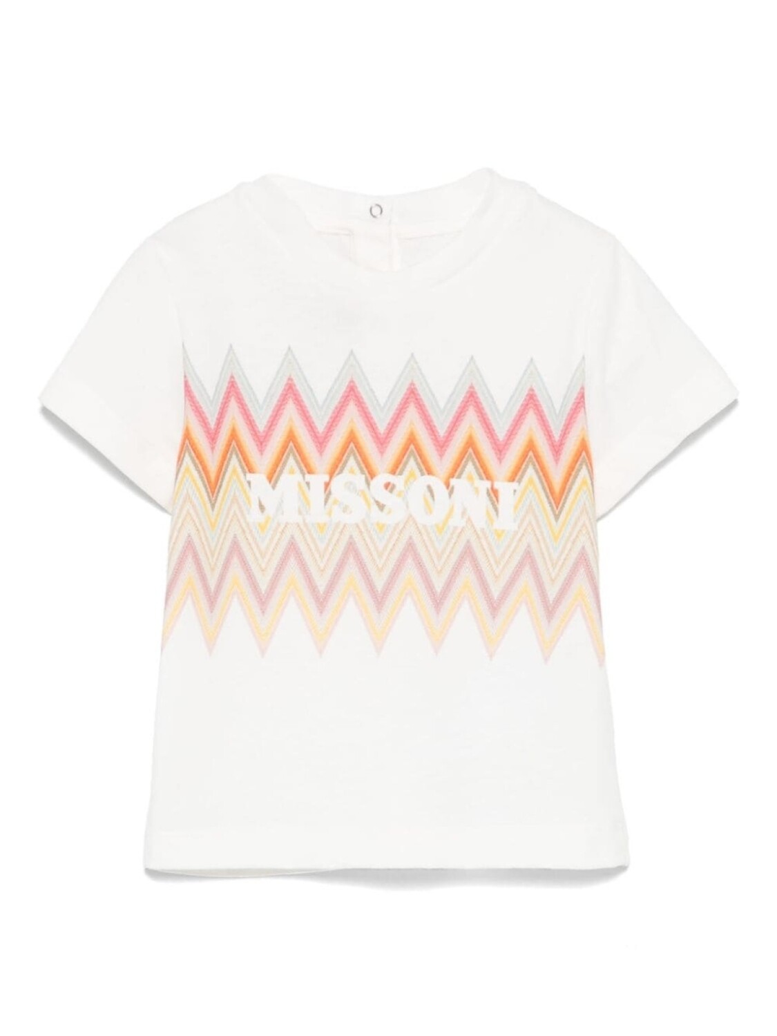 

Missoni Kids футболка с узором шеврон, белый