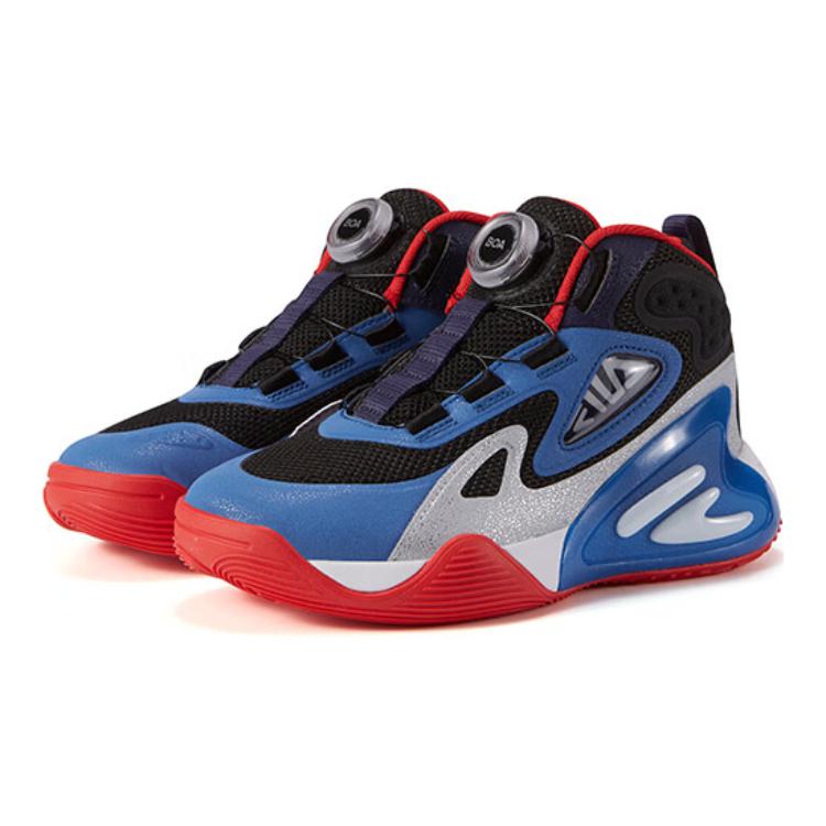 FILA KIDS Детские баскетбольные кроссовки Mid Top Black Blue с технологией BOA, устойчивые к истиранию и обеспечивающие поддержку — фото 4