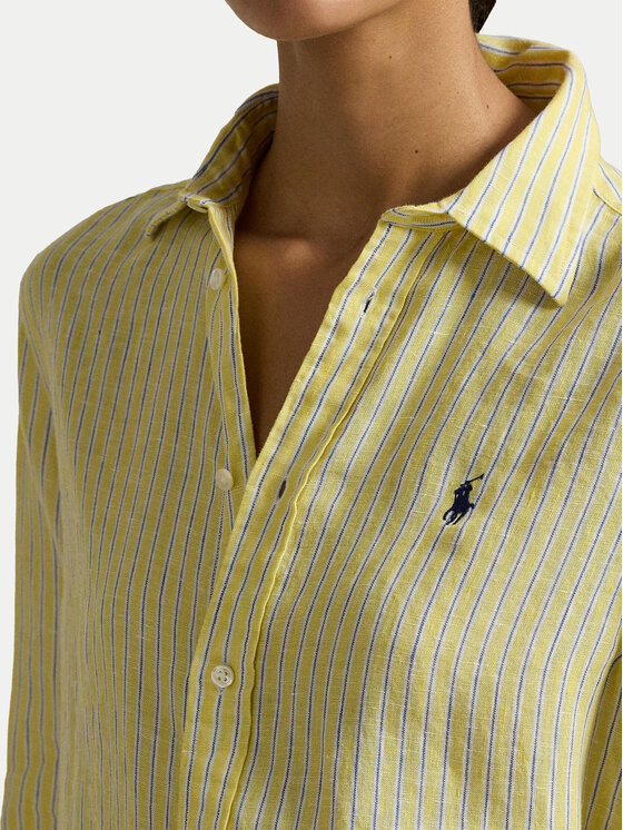 Рубашка regular fit 211A96158002 Polo Ralph Lauren, желтый — фото 4