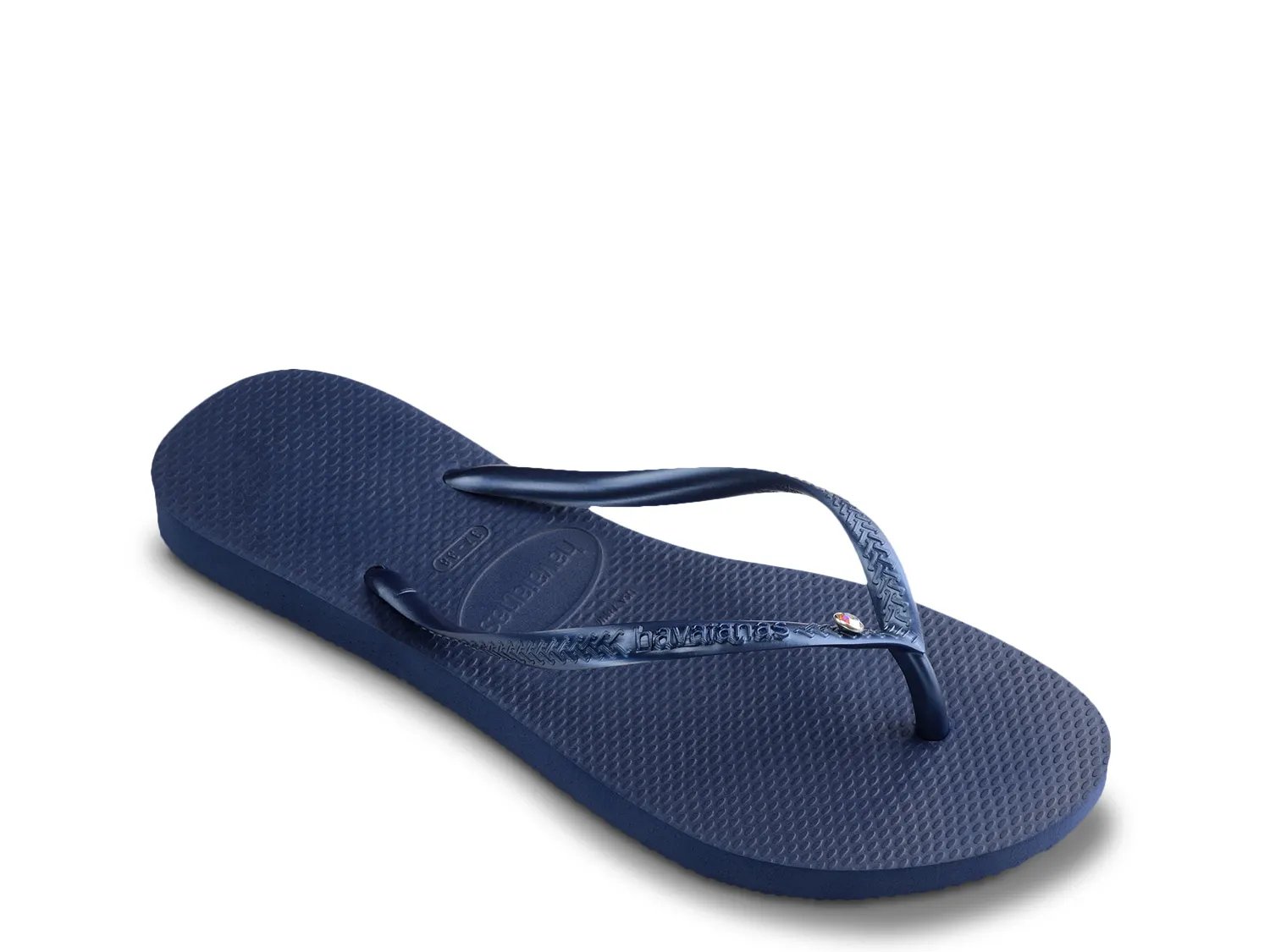 Сандалии Havaianas Slim Crystal SW II Flip Flop - Women's, темно-синий