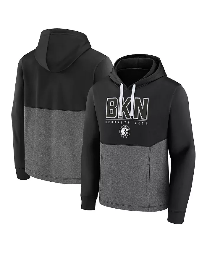 

Мужская черная толстовка с капюшоном Brooklyn Nets Successful Tri-Blend Fanatics