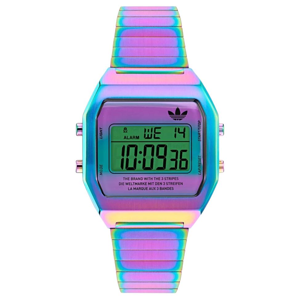 

Adidas Originals Часы на кварцевом механизме, браслет из нержавеющей стали, диаметр 36 мм, зеленый циферблат, унисекс