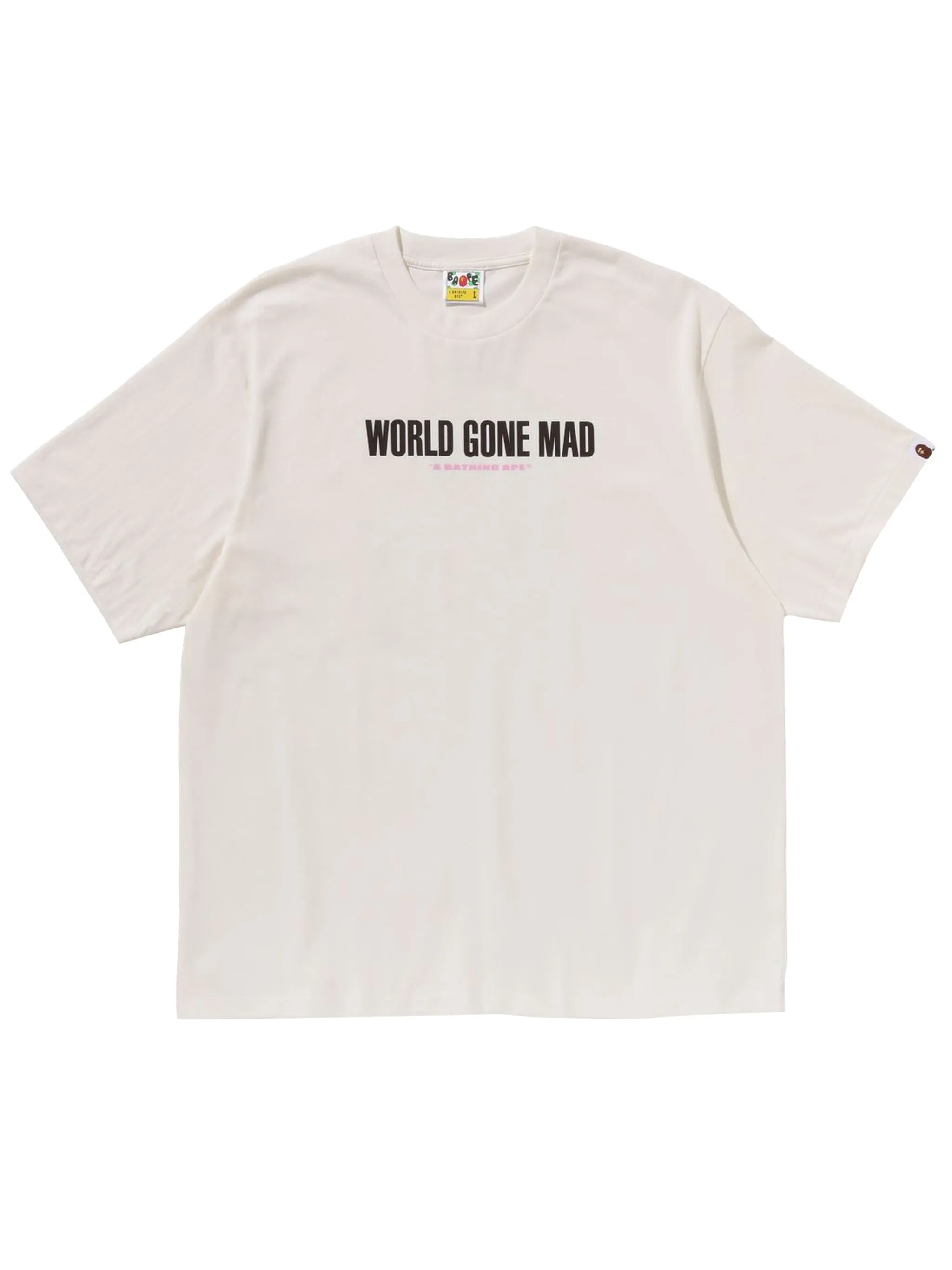 

Футболка с логотипом A Bathing Ape, бежевый