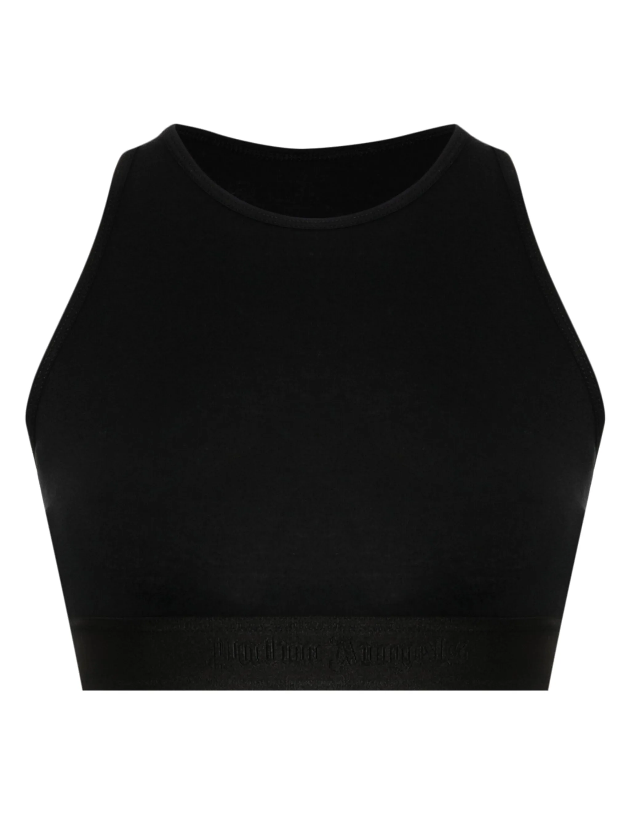 

Укороченный топ с логотипом Palm Angels, черный