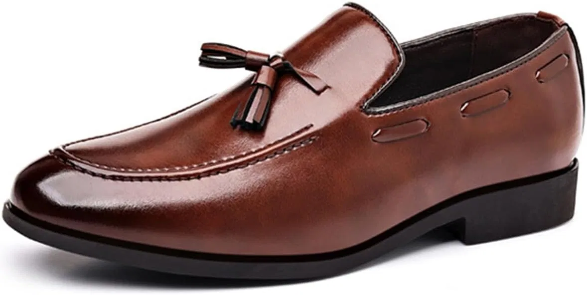 Лоферы кожаные Slip-On, Patchwork, Brown TvzsiY