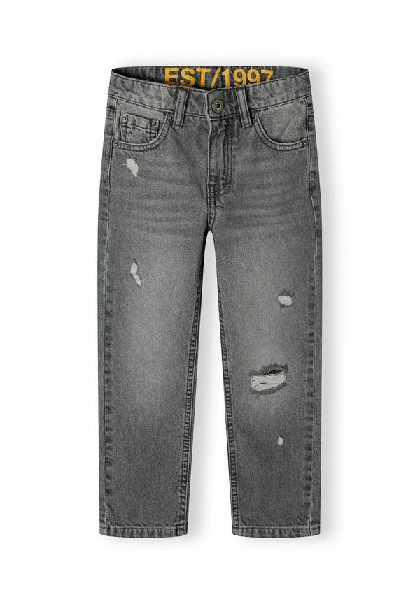 Потертые джинсы зауженного кроя Minoti, Grey Denim — фото 2