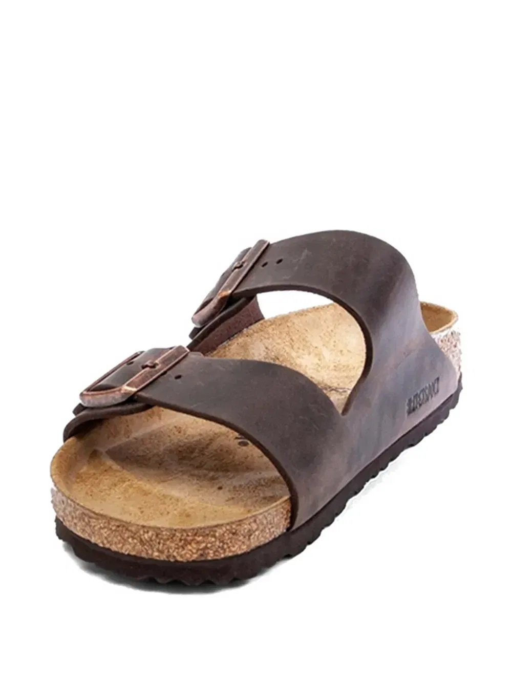 Сандалии Arizona из промасленной кожи BIRKENSTOCK, коричневый — фото 3