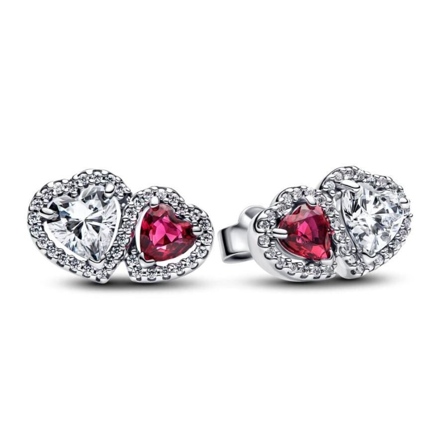 

Серьги Pandora Halo Hearts Stud Earrings, стерлинговое серебро