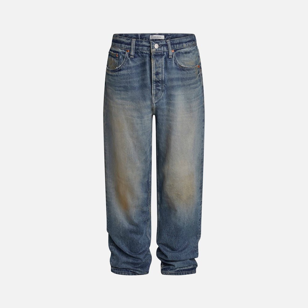 

Брюки Aya Muse Basics Low Rise Baggy Jeans, цвет Beige Wash