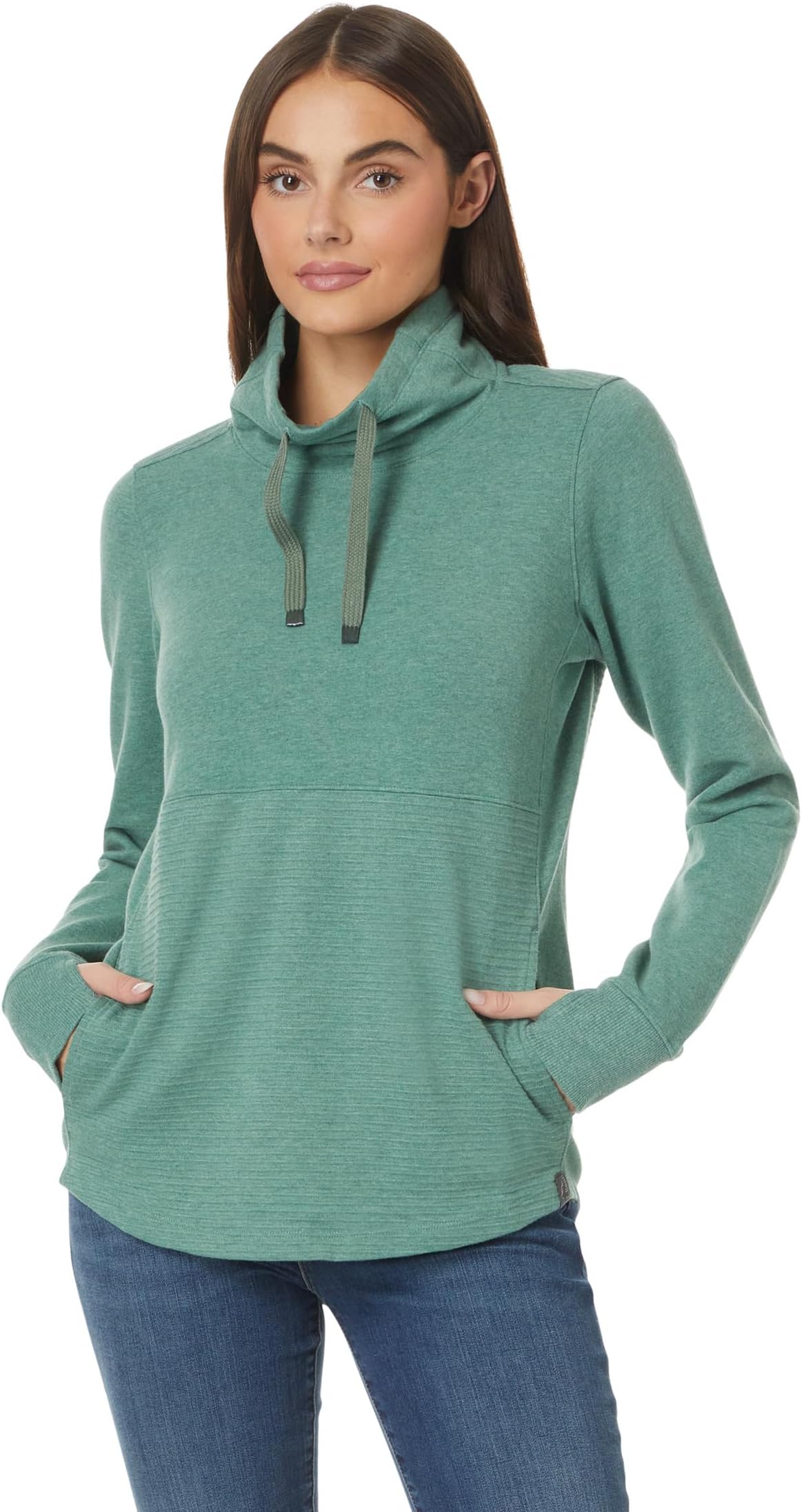 

Пуловер L.L.Bean Bean's Cozy Mixed Knits Pullover, цвет Sea Green Heather