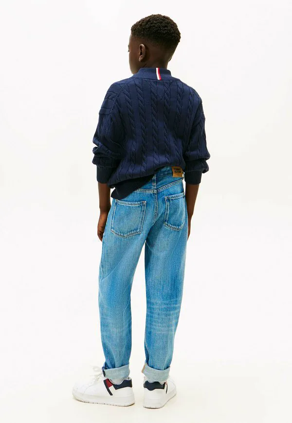 Винтажные джинсы-скейтеры зауженного кроя Tommy Hilfiger, Denim Mid Blue — фото 3