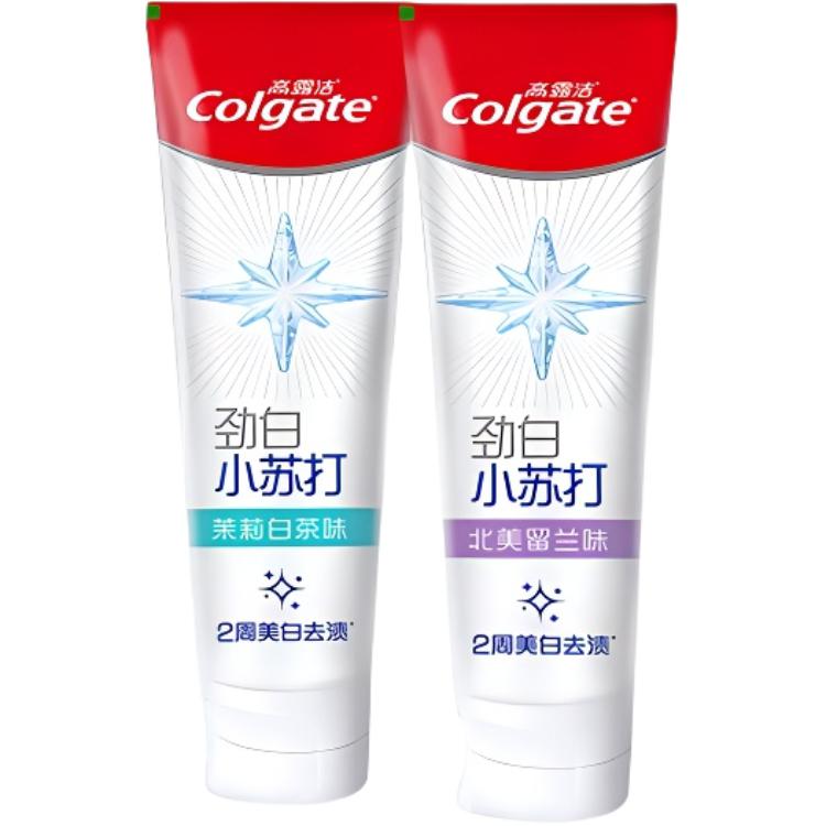 

Зубная паста для защиты зубов с пищевой содой, очищает и освежает дыхание, вкус жасмина, 120 г + 180 г COLGATE