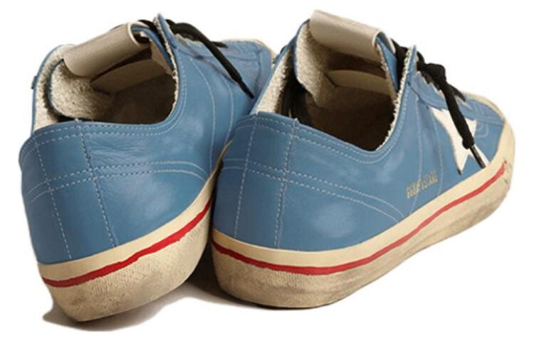 Кроссовки Golden Goose V-Star Skateboarding Shoes Men Low-top Blue, синий — фото 4