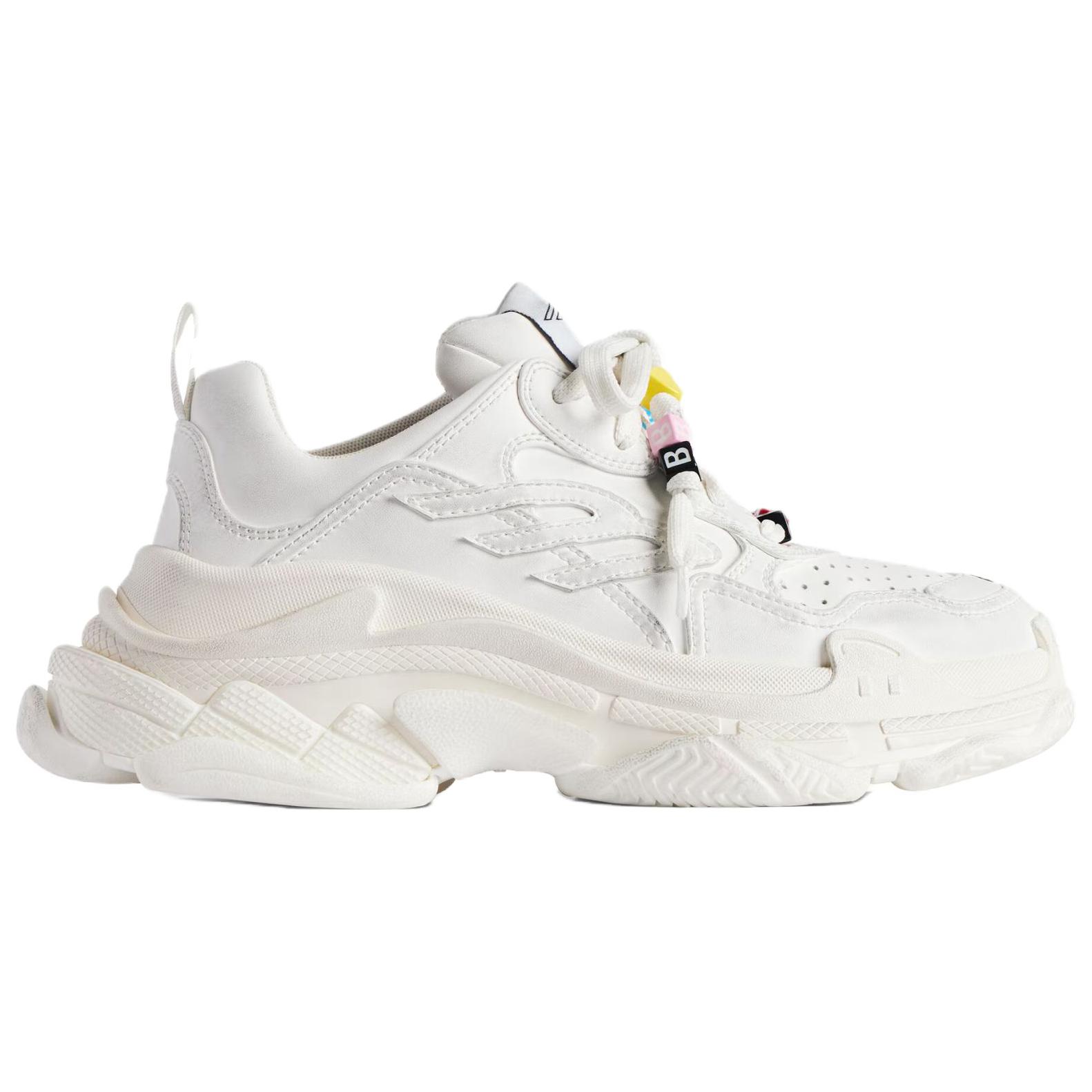 Balenciaga Тройные S низкие массивные кроссовки женские white — фото 3