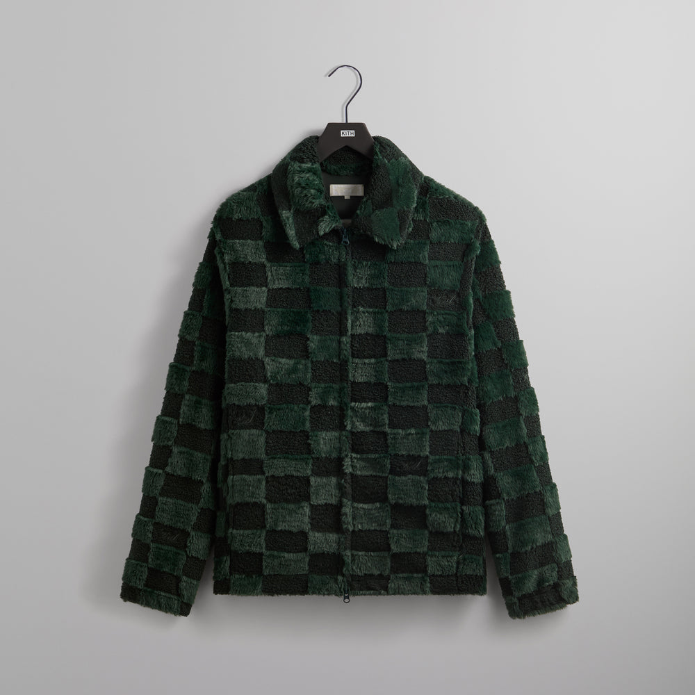 

Куртка Kith Lloyd Faux Fur Coaches Jacket, цвет Stadium