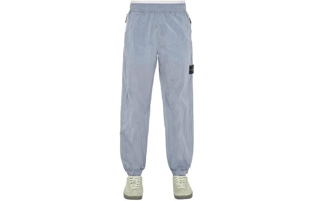 Брюки повседневные мужские морозно-голубые STONE ISLAND, ледяной морозный голубой — фото 2