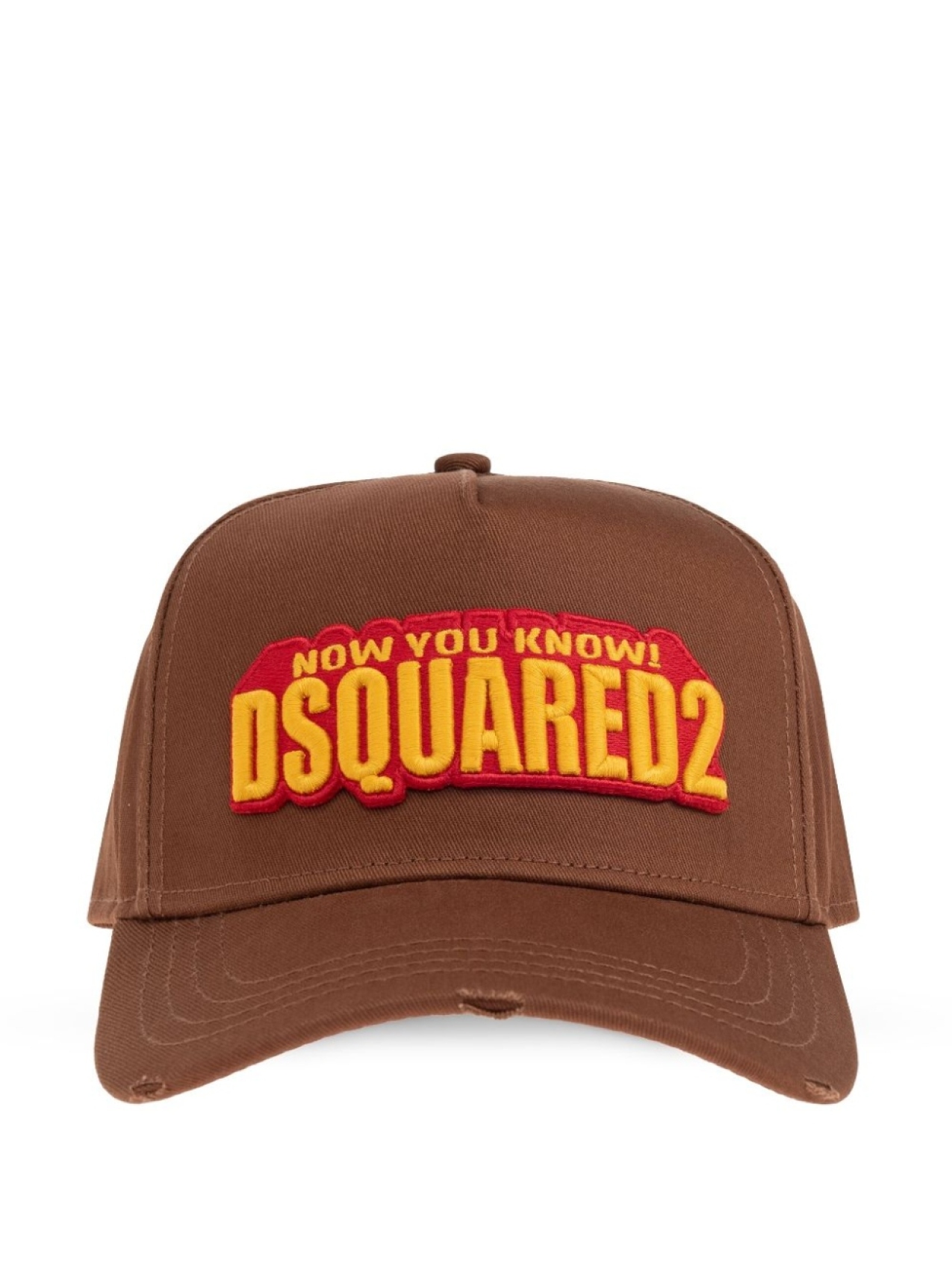 

DSQUARED2 бейсболка с вышитым логотипом, коричневый