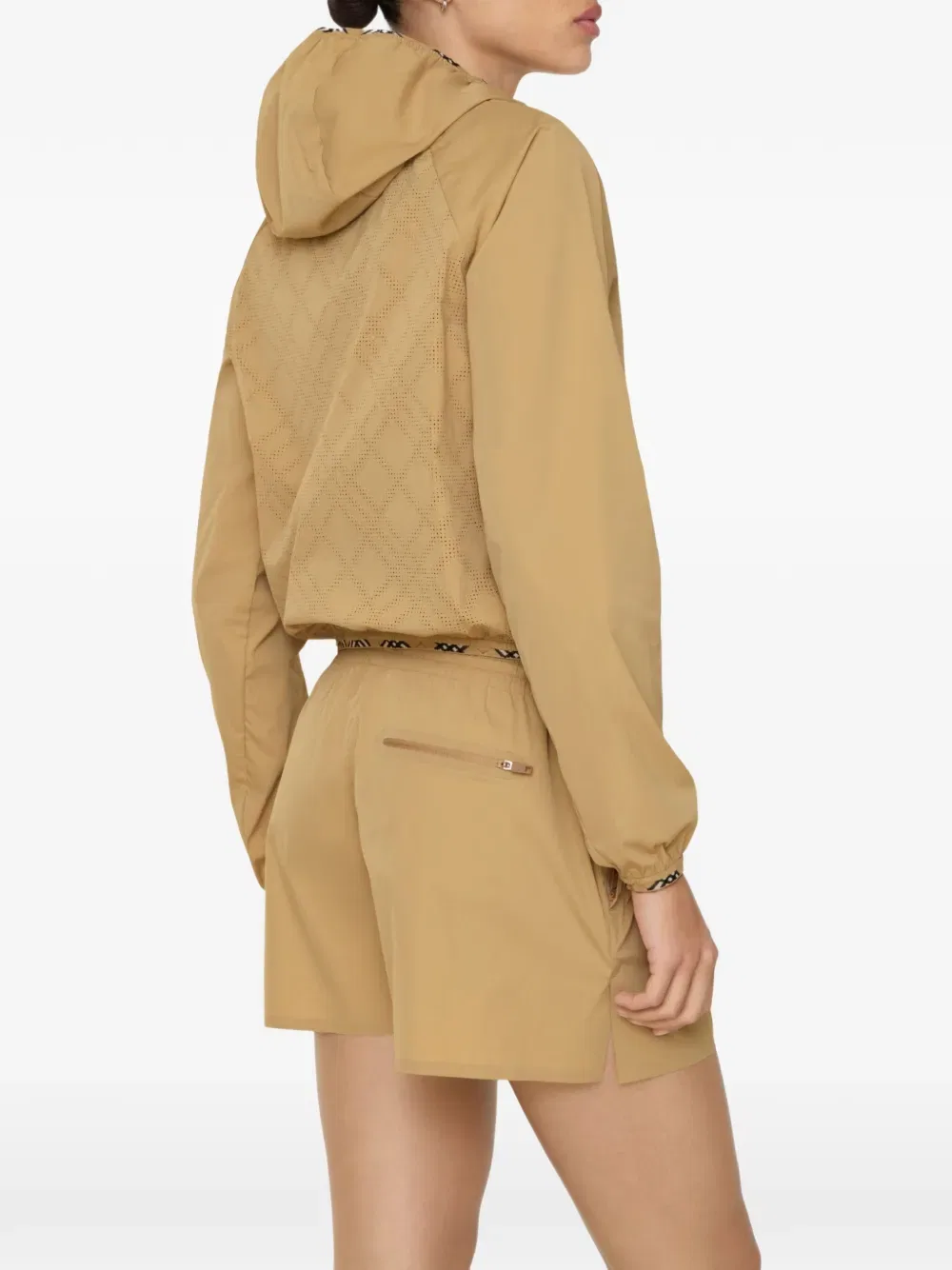 Куртка с капюшоном Burberry из эластичного нейлона, нейтральная — фото 3
