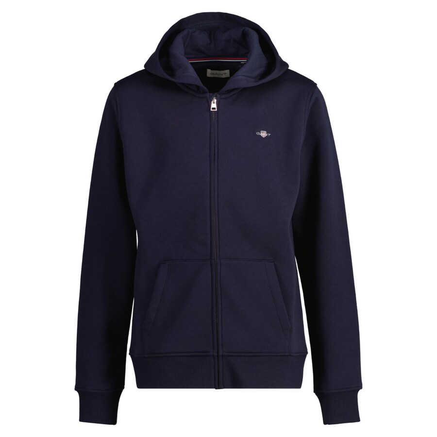 

Худи GANT Zip-Up Hoodie, синий