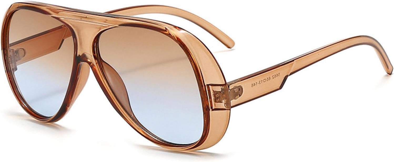 

Солнцезащитные очки с защитой от УФ-излучения UV400 для женщин и мужчин | Большие зеркальные очки с градиентным переходом | для занятий спортом на открытом воздухе DSVIGF, 02