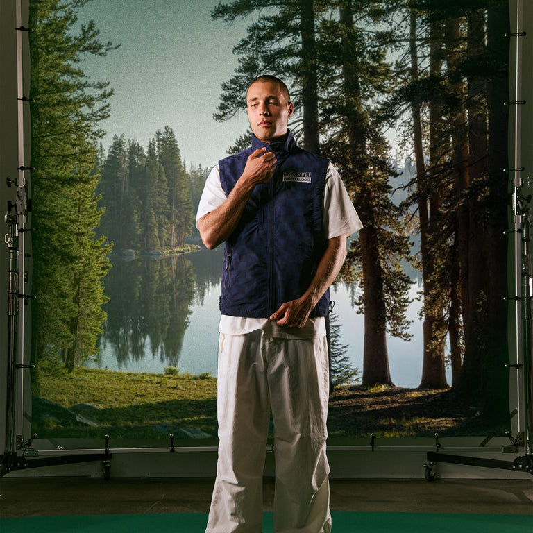 

Жилет x maxfli checkered tech vest Metalwood, синий