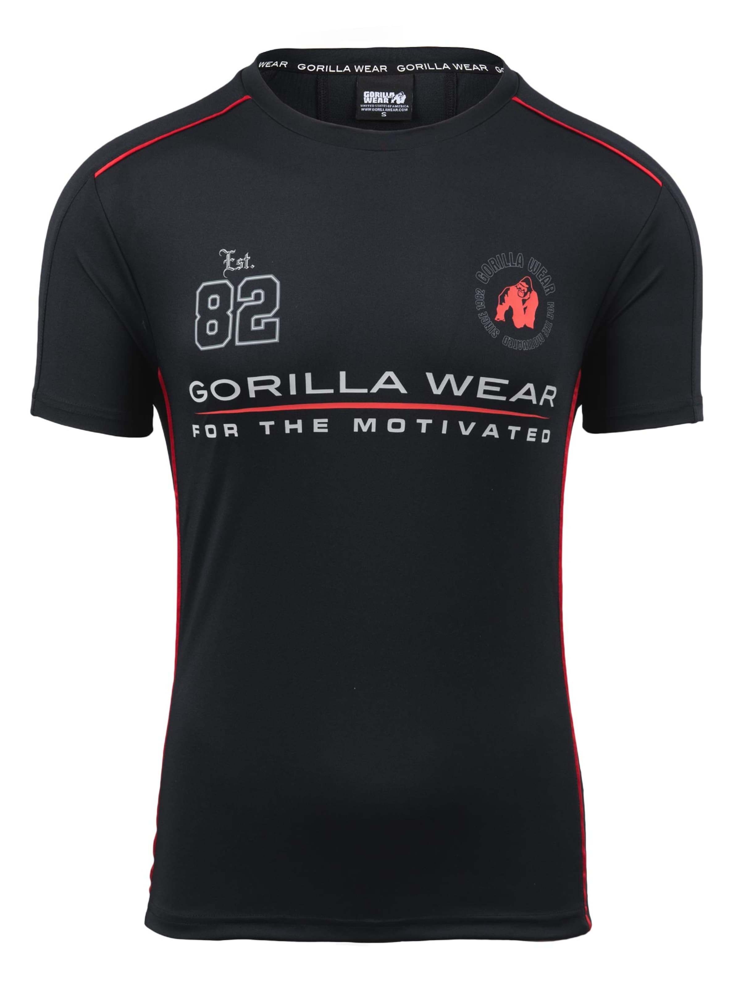 

Gorilla Wear Футболка для тренировок 'Broxton' в черном цвете
