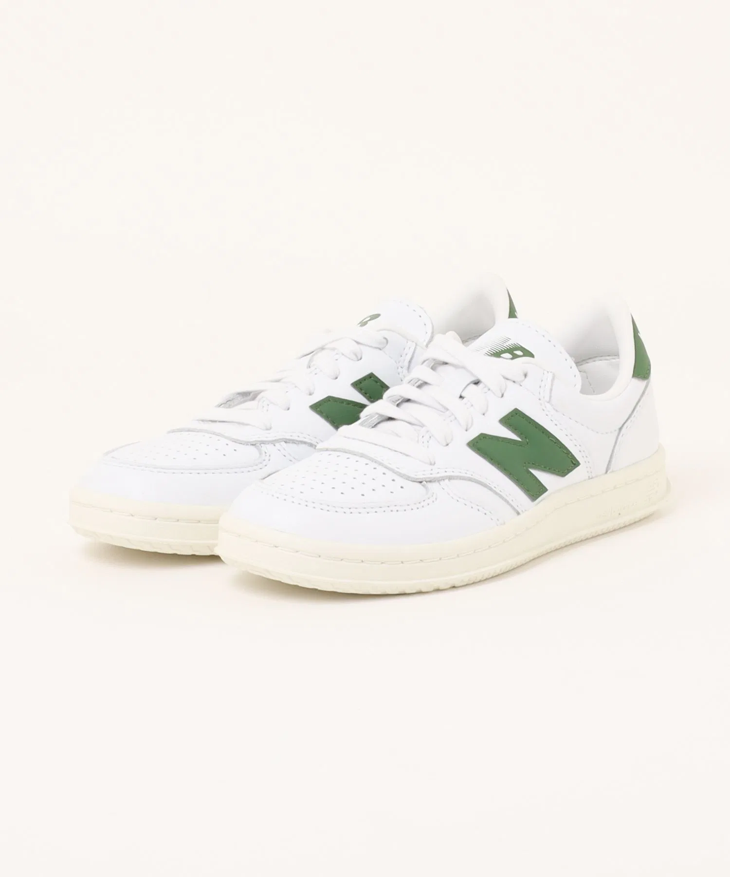 Мужские кожаные кроссовки New Balance CT500CLC WHITE/GRN белые