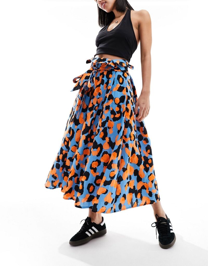 

Разноцветные брюки с животным принтом ASOS MADE IN KENYA