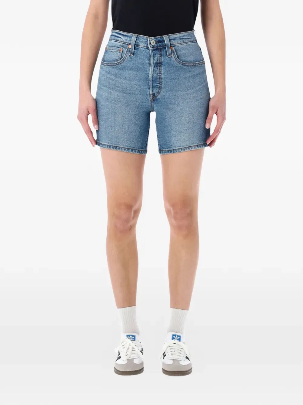 Джинсовые шорты средней посадки 501 Levi'S, синий