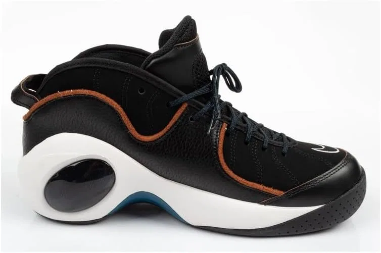 Мужские баскетбольные кроссовки Nike Air Zoom Flight 96, Black Valerian Brown — фото 3